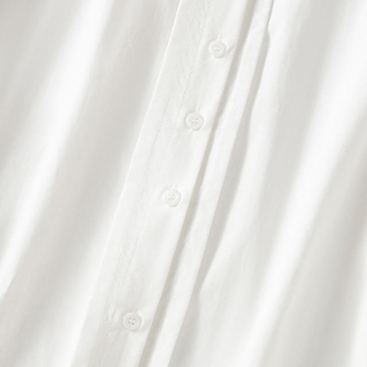 Chemise décontractée en coton à manches longues et revers en dentelle pour femme Buddha Stones - image 22