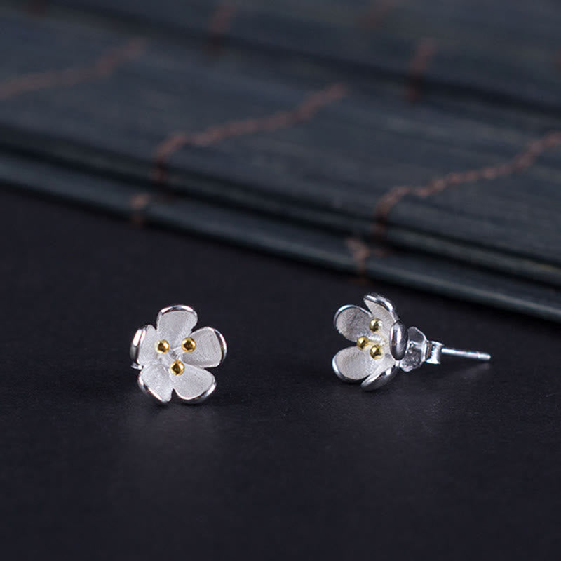 Boucles d'oreilles en argent sterling 925 avec Buddha Stones et étamines dorées  - image 8