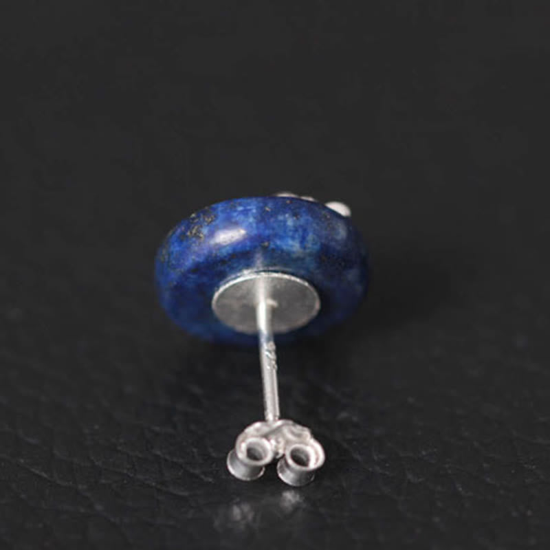 Buddha Stones Lazurite Argent Sterling 925 Motif Lotus Illumination  - image 10