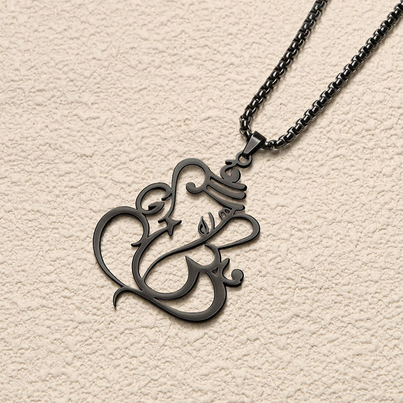 Collier pendentif de protection en acier inoxydable avec Buddha Stones, Ganesh et éléphant - image 16