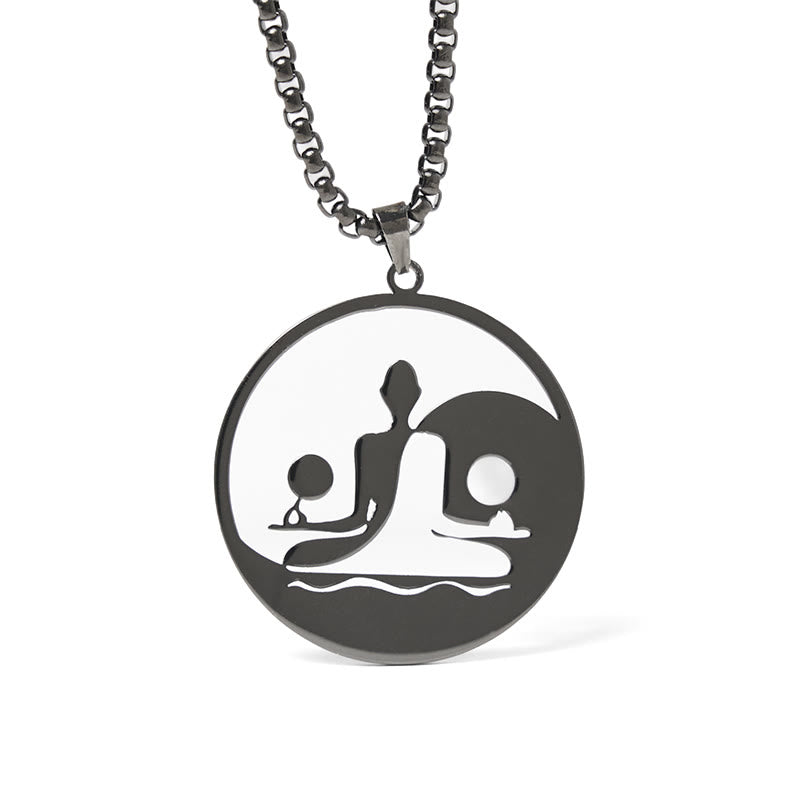 Buddha Stones Yin Yang et pierres de Bouddha - Noir - image 0