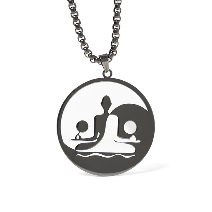 Buddha Stones Yin Yang et pierres de Bouddha - Noir - image 0