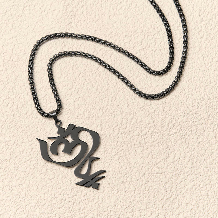 Collier pendentif en acier inoxydable avec Buddha Stones et symbole OM vintage - image 15