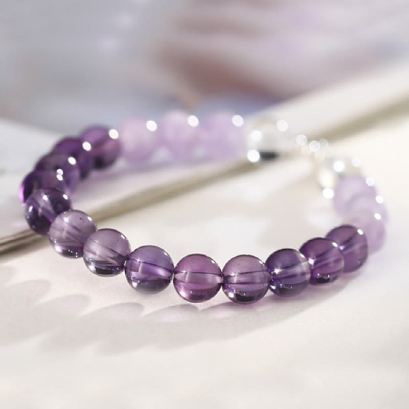 Bracelet porte-bonheur en Buddha Stones , quartz rose et quartz fraise - image 8