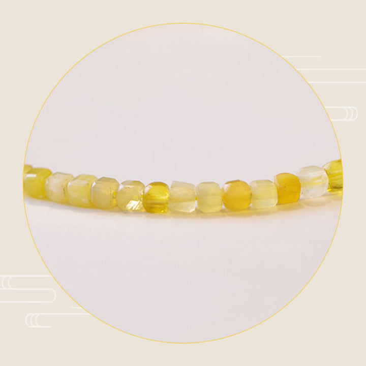 Bracelet de motivation ultra-fin en perles d'opale naturelle de 2 mm de Buddha Stones - image 8