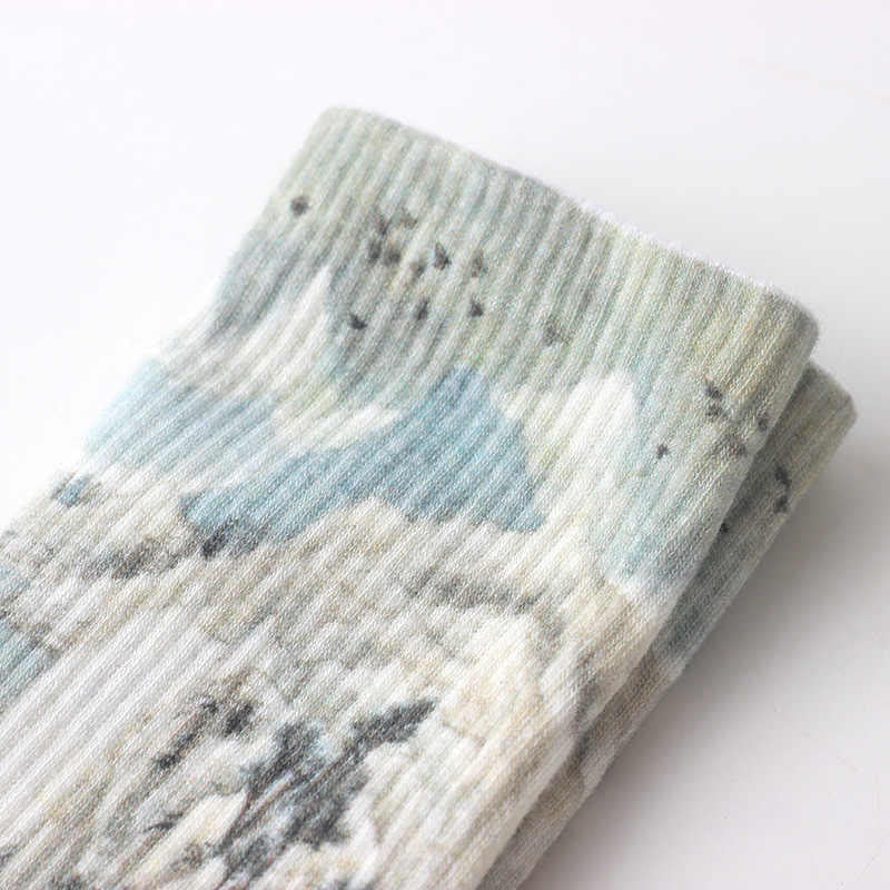 Lot de trois paires de chaussettes unisexes pour homme et femme, motif paysage, peinture à l'encre de Chine, Buddha Stones - image 2