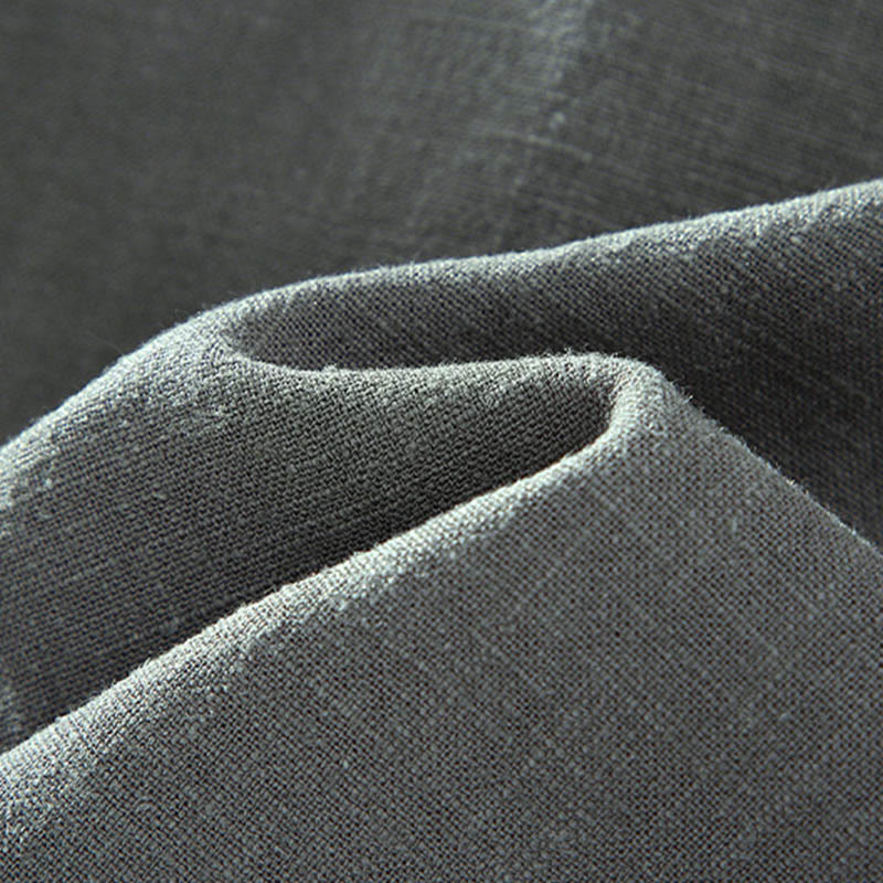 Veste en lin et coton ramie à manches longues pour homme, doublée de polaire thermique et avec poches, signée Buddha Stones - image 8