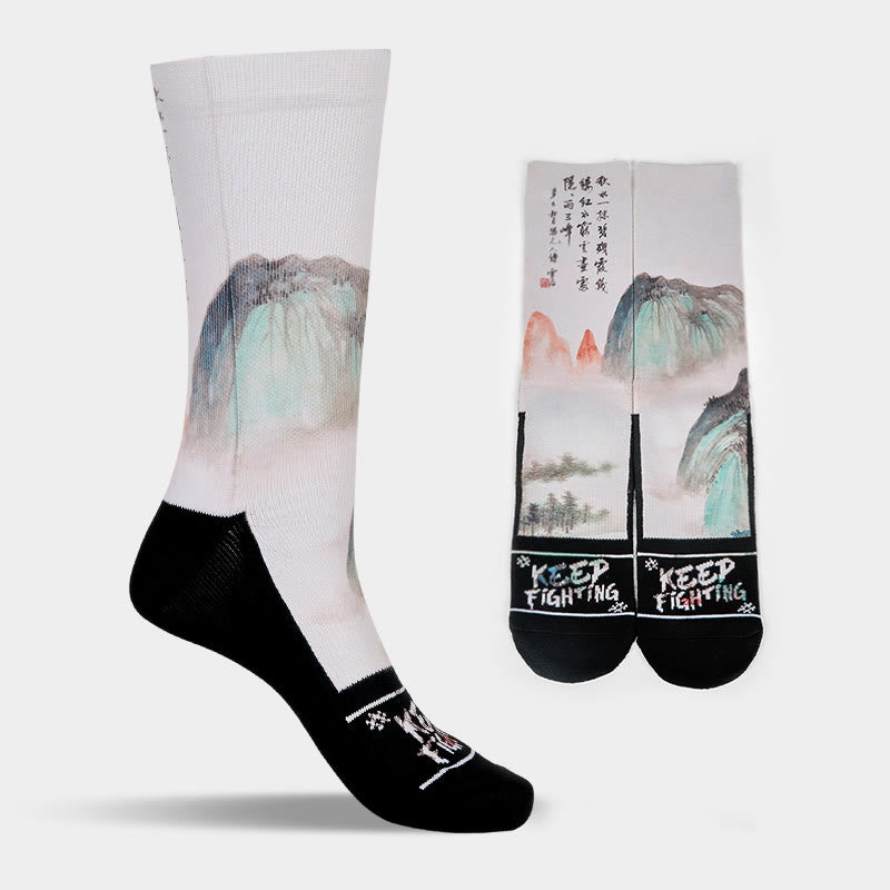 Chaussettes unisexes décontractées à motif de lotus et de Buddha Stones pour hommes et femmes - image 17