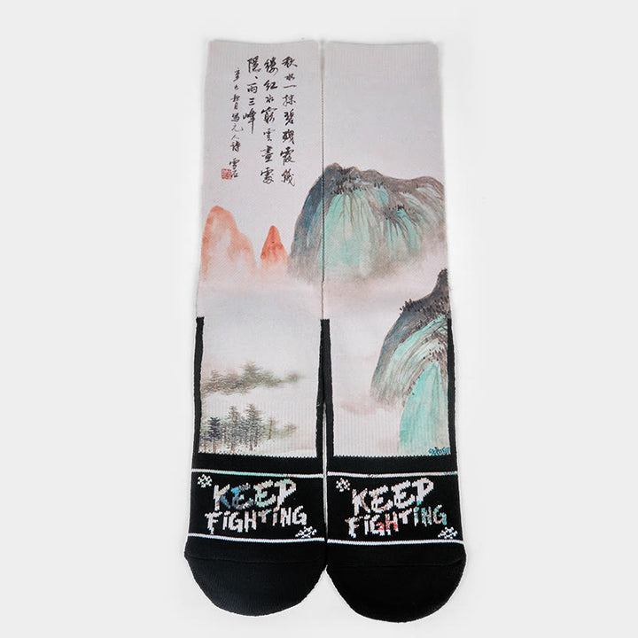 Chaussettes unisexes décontractées à motif de lotus et de Buddha Stones pour hommes et femmes - image 11