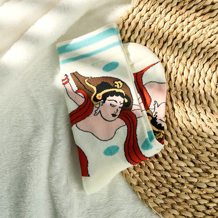 Buddha Stones décontractées Dunhuang Feitian Design Micro Crew pour femmes Buddha Stones - image 3