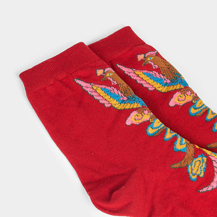 Lot de 3 paires de Buddha Stones décontractées multicolores pour femme Motif Phoenix - image 28