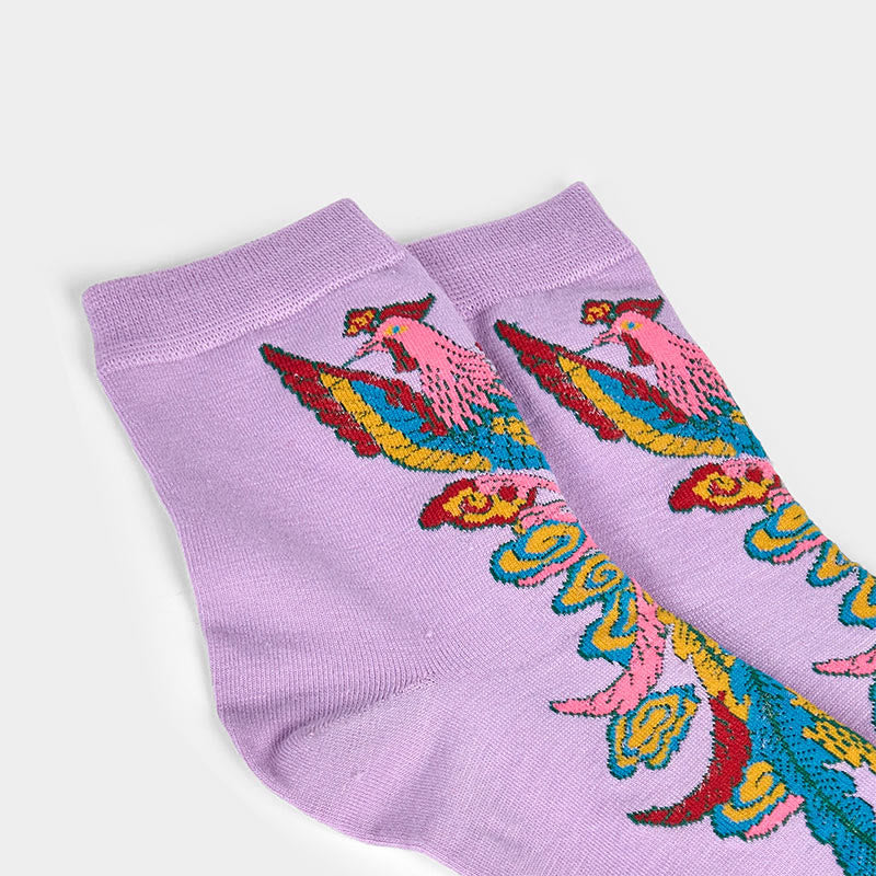 Lot de 3 paires de Buddha Stones décontractées multicolores pour femme Motif Phoenix - image 19
