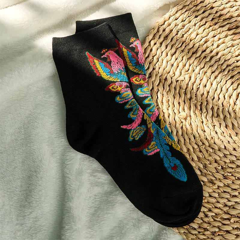 Lot de 3 paires de Buddha Stones décontractées multicolores pour femme Motif Phoenix - image 3