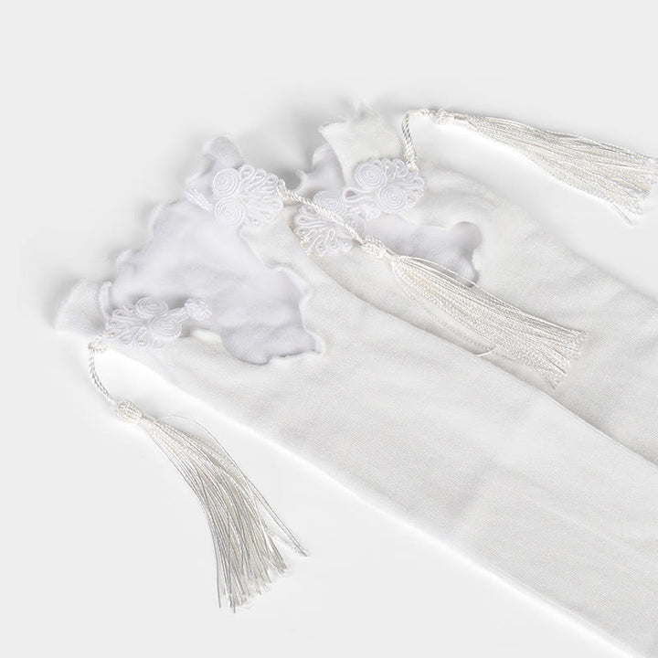 Chaussettes mi-mollet en coton pour femme, motif grenouille chinoise, couleur pure, motif Buddha Stones - image 8