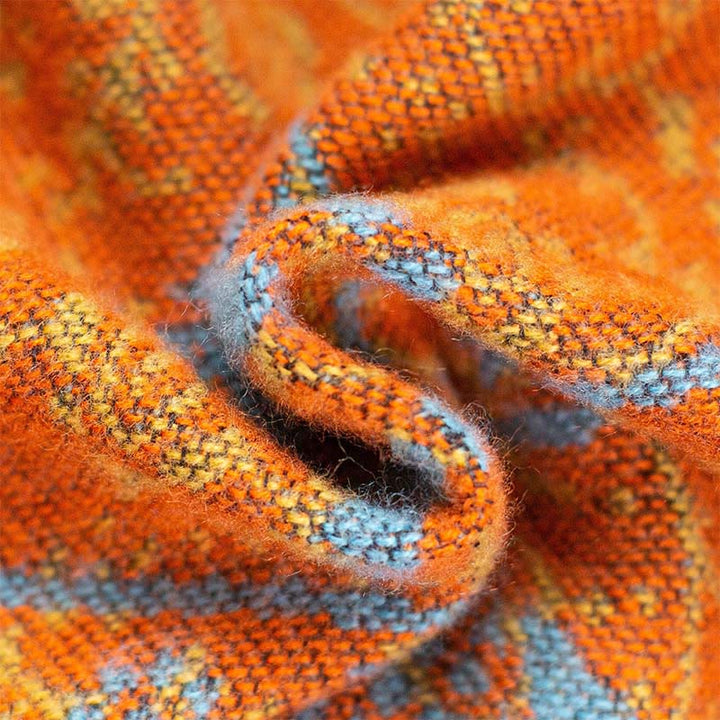 Écharpe châle unisexe confortable en jacquard Buddha Stones à motifs géométriques d'éléphants - image 11