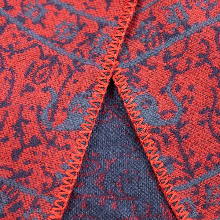Écharpe châle unisexe confortable en jacquard Buddha Stones à motifs géométriques d'éléphants - image 7