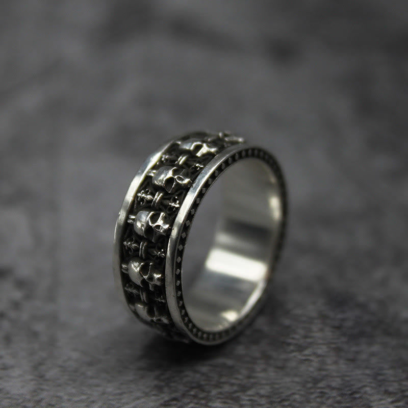 Bague en cuivre représentant un crâne du Seigneur de la forêt des cadavres, Buddha Stones , Nouveau départ - image 1