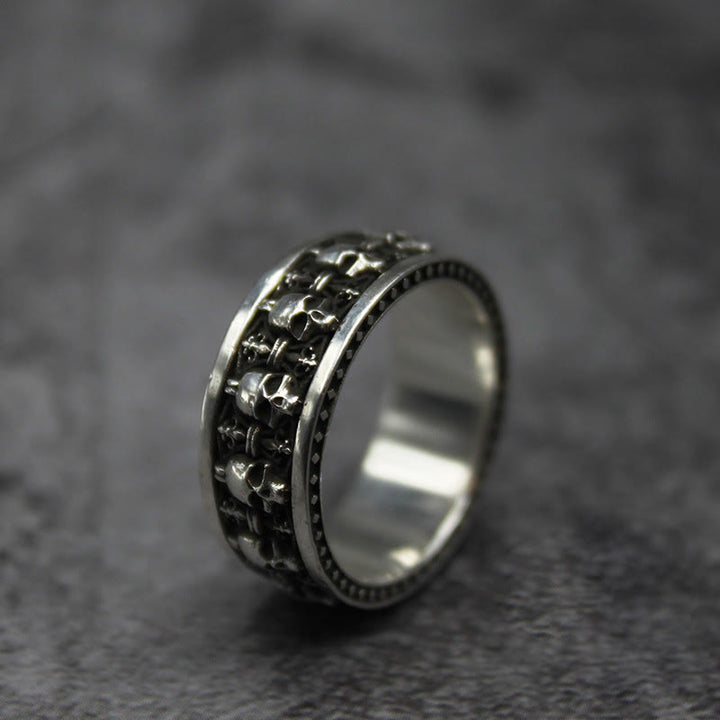 Bague en cuivre représentant un crâne du Seigneur de la forêt des cadavres, Buddha Stones , Nouveau départ - image 1