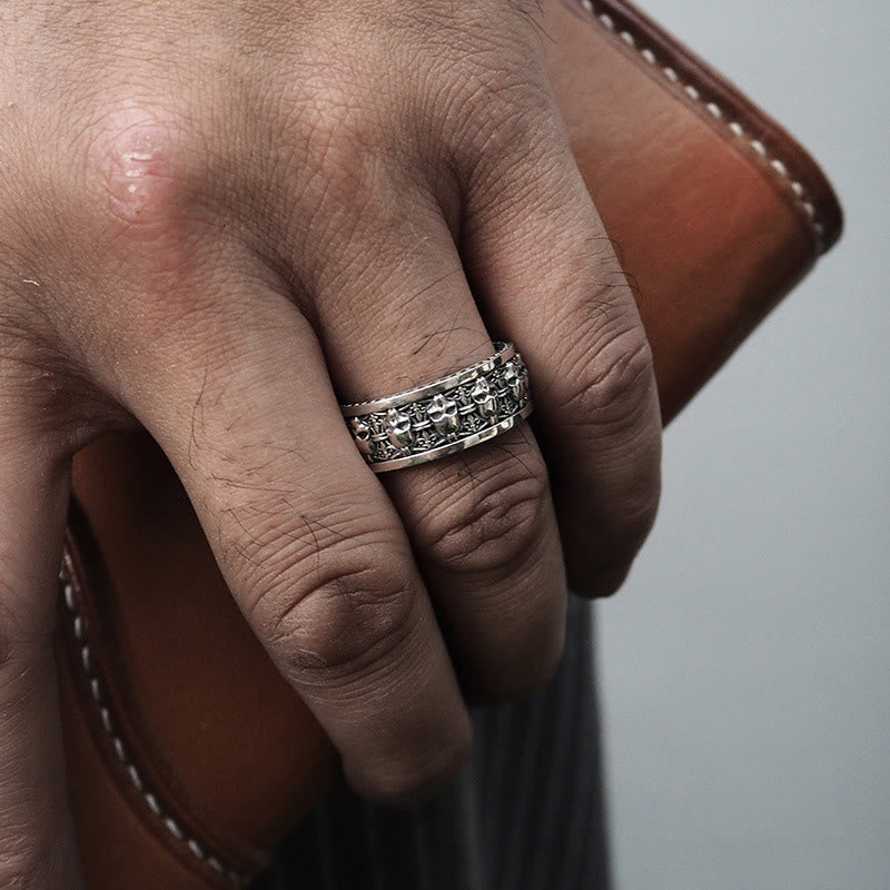 Bague en cuivre représentant un crâne du Seigneur de la forêt des cadavres, Buddha Stones , Nouveau départ - image 4