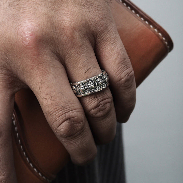 Bague en cuivre représentant un crâne du Seigneur de la forêt des cadavres, Buddha Stones , Nouveau départ - image 4