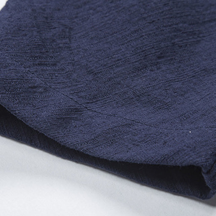 Chemise décontractée à boutons grenouille pour homme, couleur unie, motif Buddha Stones - image 18