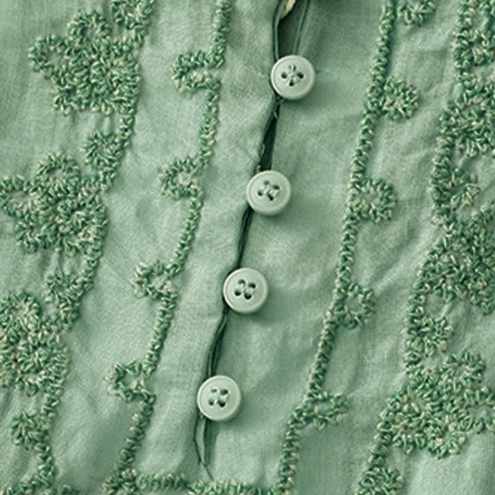 Chemise décontractée à manches mi-longues pour femme avec motif de grenouille et Buddha Stones - image 21