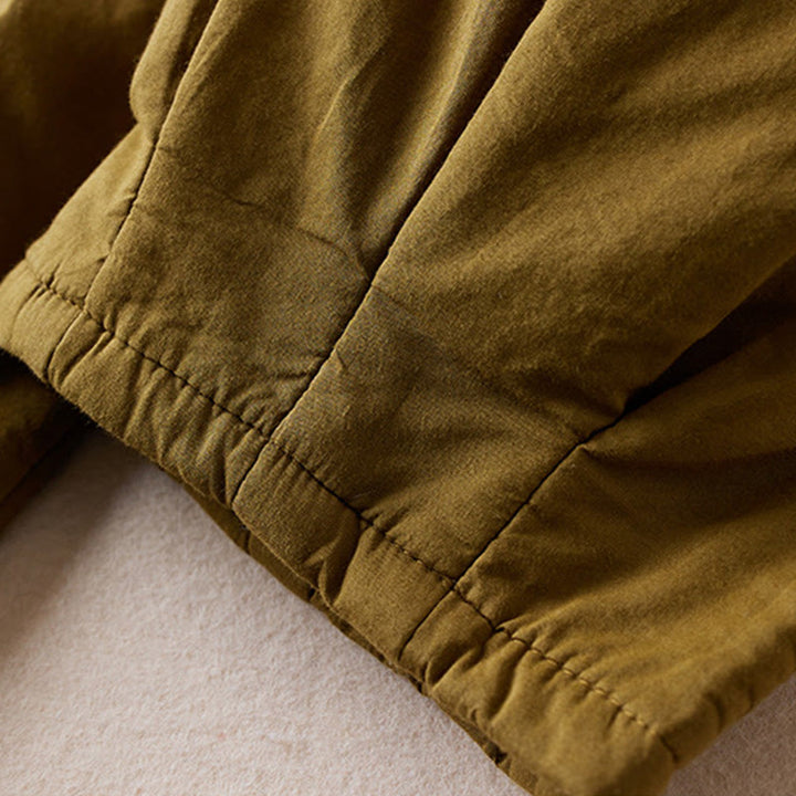 Pantalon sarouel épais en coton rembourré pour femme Buddha Stones avec poches - image 6