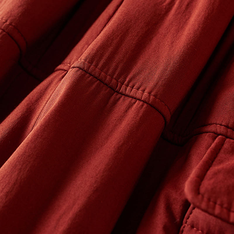 Pantalon sarouel épais en coton rembourré pour femme Buddha Stones avec poches - image 20