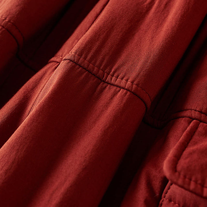 Pantalon sarouel épais en coton rembourré pour femme Buddha Stones avec poches - image 20