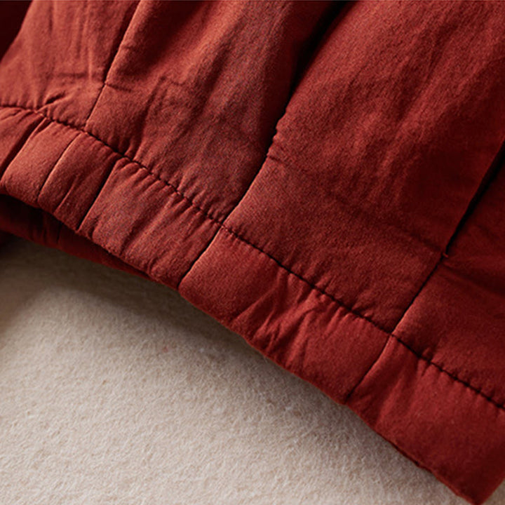 Pantalon sarouel épais en coton rembourré pour femme Buddha Stones avec poches - image 19