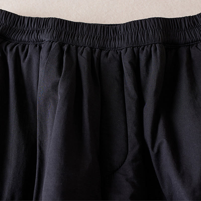 Pantalon harem épais pour femme, style uni, avec poches, de la Buddha Stones - image 27