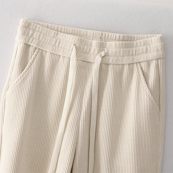 Pantalon décontracté en velours côtelé et coton rembourré pour femme Buddha Stones avec poches - image 7