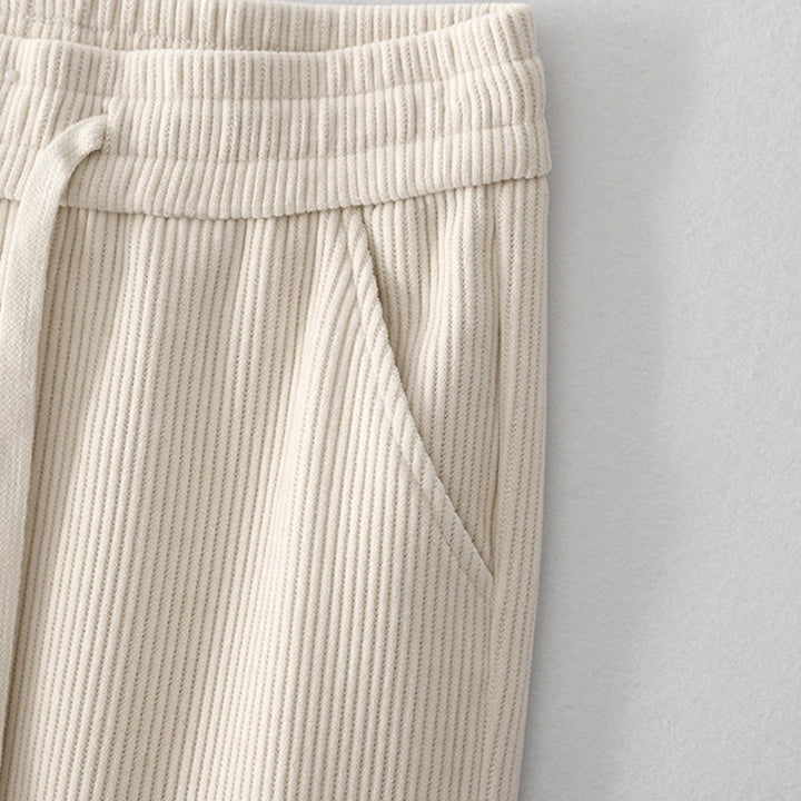 Pantalon décontracté en velours côtelé et coton rembourré pour femme Buddha Stones avec poches - image 2