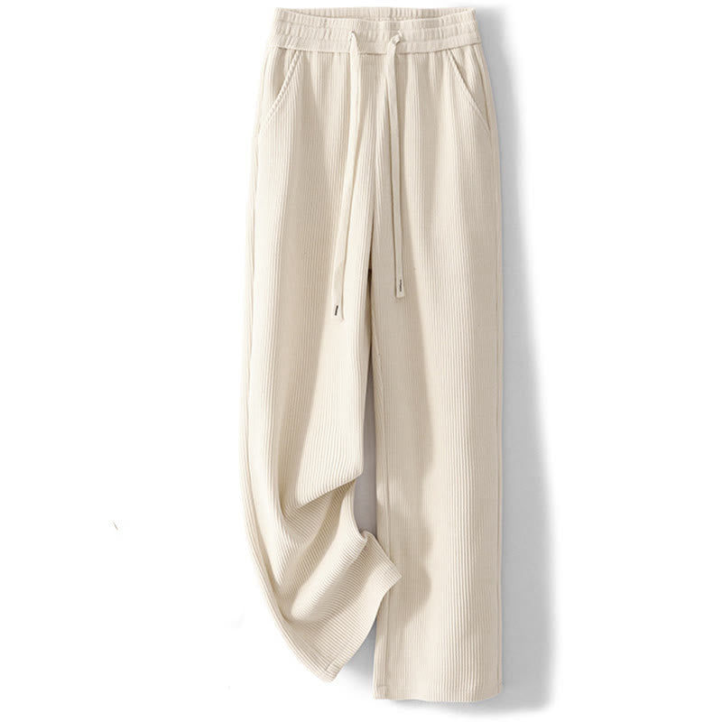 Pantalon décontracté en velours côtelé et coton rembourré pour femme Buddha Stones avec poches - image 4
