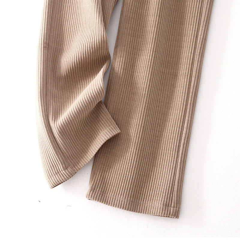 Pantalon décontracté en velours côtelé et coton rembourré pour femme Buddha Stones avec poches - image 21