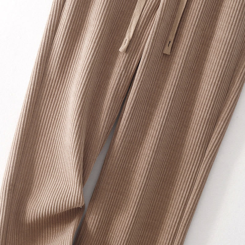 Pantalon décontracté en velours côtelé et coton rembourré pour femme Buddha Stones avec poches - image 23