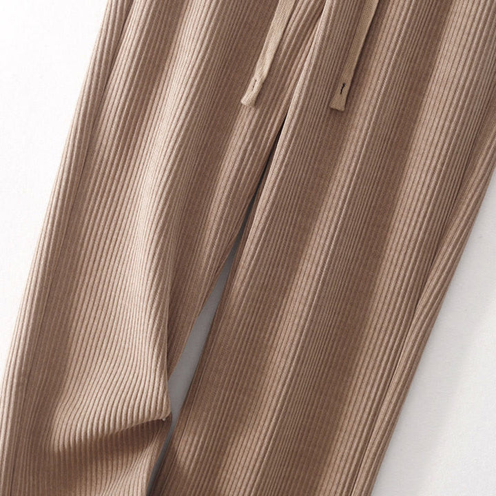 Pantalon décontracté en velours côtelé et coton rembourré pour femme Buddha Stones avec poches - image 23