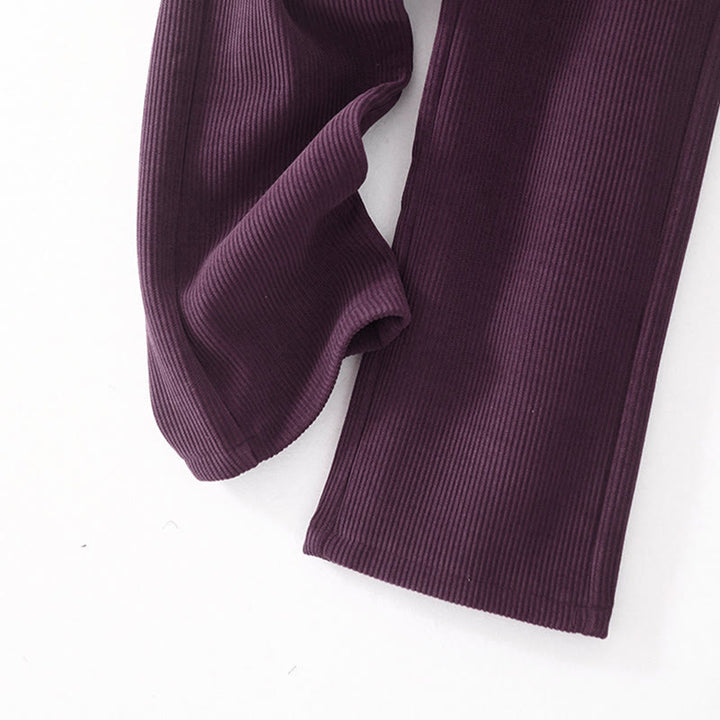 Pantalon décontracté en velours côtelé et coton rembourré pour femme Buddha Stones avec poches - image 30