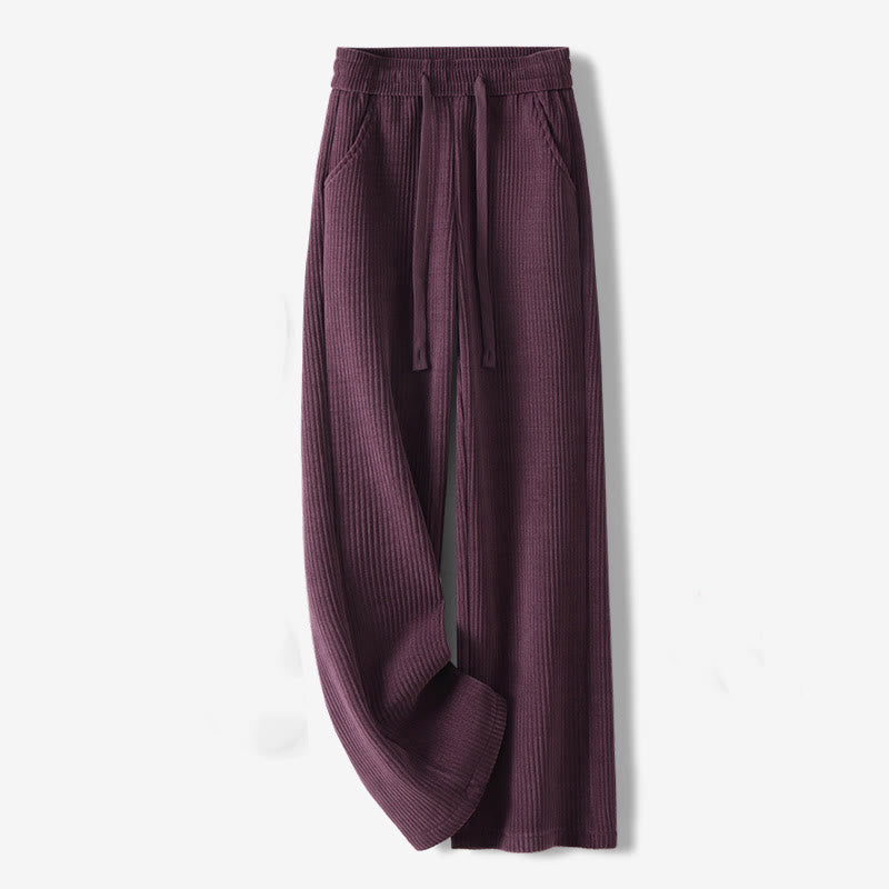Pantalon décontracté en velours côtelé et coton rembourré pour femme Buddha Stones avec poches - Violet - US12，UK/AU16，EU44 (3XL) - image 27