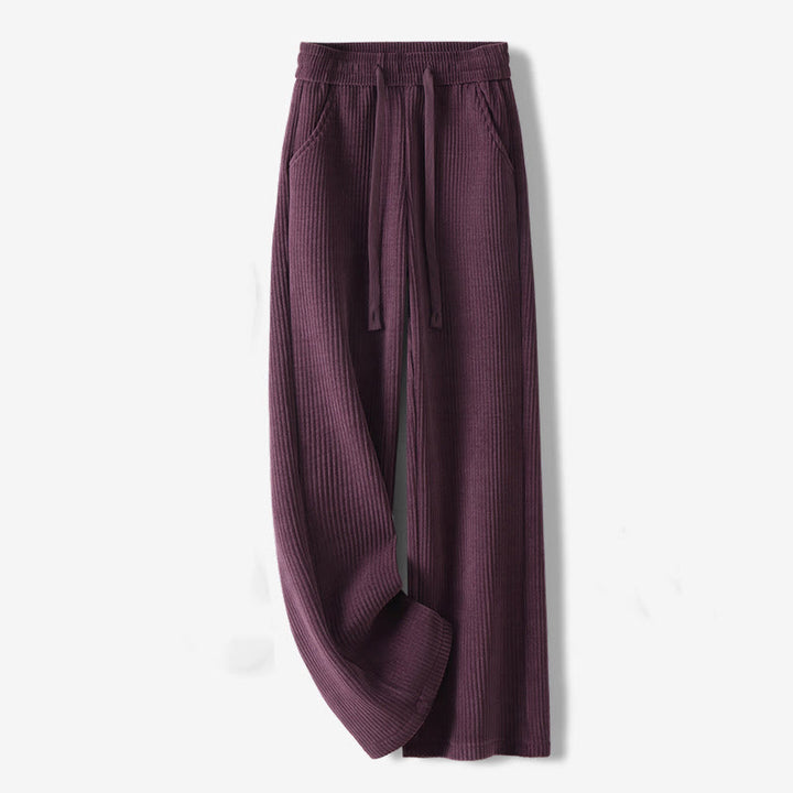 Pantalon décontracté en velours côtelé et coton rembourré pour femme Buddha Stones avec poches - Violet - US12，UK/AU16，EU44 (3XL) - image 27