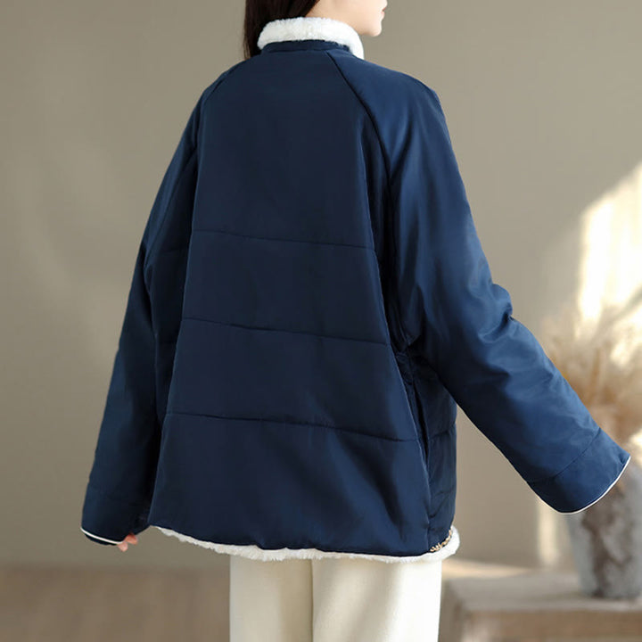Veste matelassée en coton épais à manches longues pour femme Buddha Stones avec poches - image 5