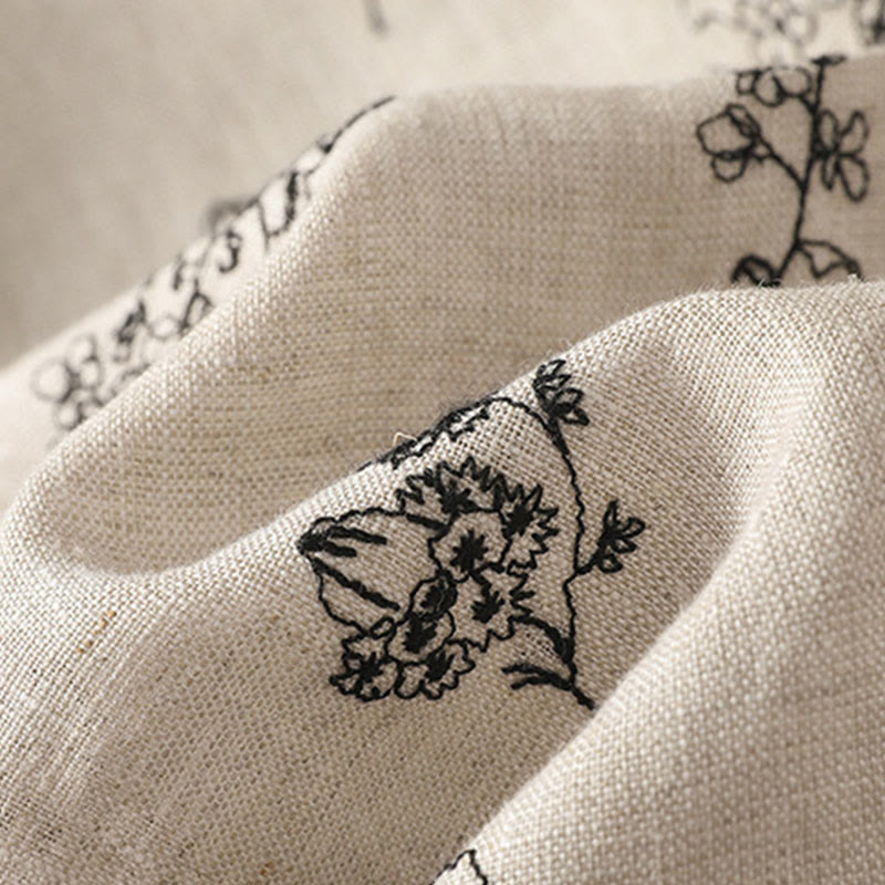 Veste matelassée à manches longues et poches, imprimée avec boutons grenouille, pour femme, de la Buddha Stones - image 11