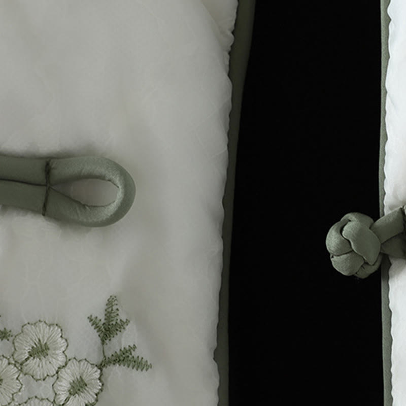 Veste épaisse à manches longues et poches, brodée, avec boutons brandebourg, motif Buddha Stones pour femme - image 5