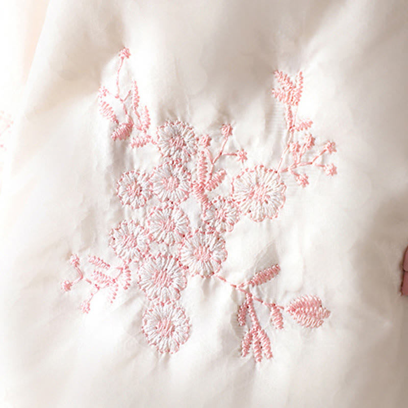 Veste épaisse à manches longues et poches, brodée, avec boutons brandebourg, motif Buddha Stones pour femme - image 18