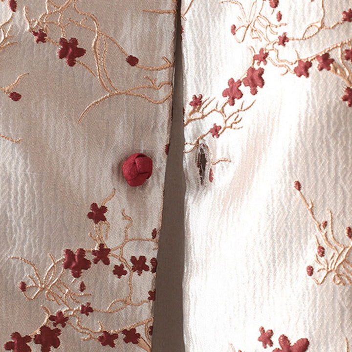 Veste en coton épais à manches longues et boutons jacquard pour femme Buddha Stones avec poches - image 8