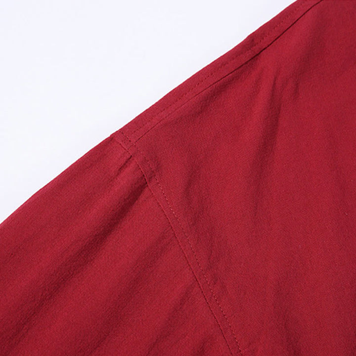 Veste kimono à lacets et manches trois-quarts pour homme, couleur unie, motif Buddha Stones , ouverte sur le devant - image 8