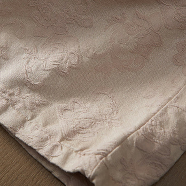 Pantalon d'hiver en coton à jambes larges et poches pour femme, motif floral, motif jacquard thermique Buddha Stones - image 13