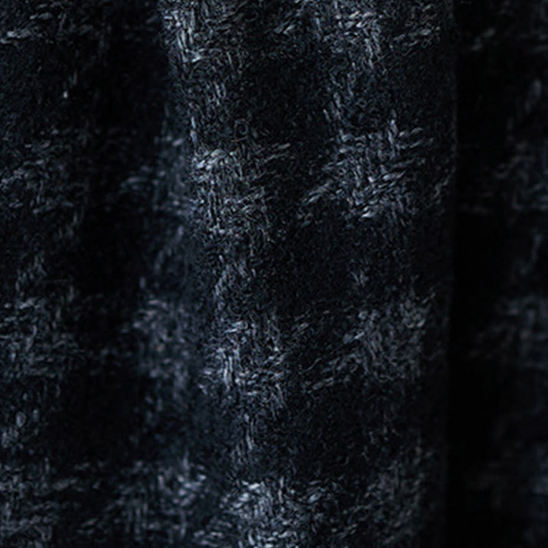 Pantalon d'hiver femme Buddha Stones , doublé polaire de coton, à carreaux noirs et gris, avec poches - image 10