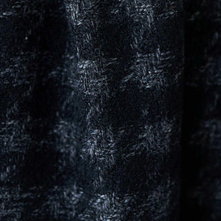 Pantalon d'hiver femme Buddha Stones , doublé polaire de coton, à carreaux noirs et gris, avec poches - image 10
