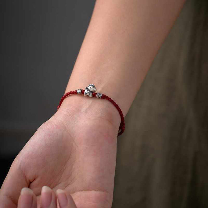 Bracelet de protection tressé en argent sterling 999 de Buddha Stones Année du Cheval - image 13